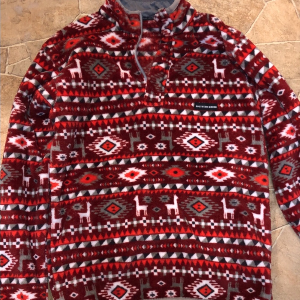 Southern Marsh half zip pullover